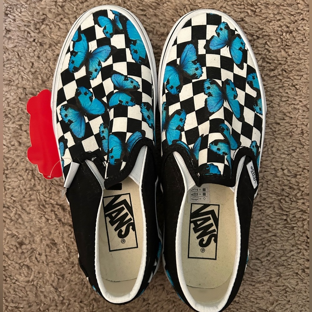 Butterfly Checkered Vans